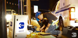 התקנת מצלמות אבטחה ברחובות- צוות 3