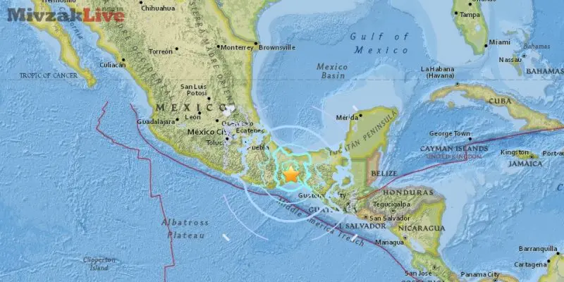 אדמה בעוצמה 6.2 במקסיקו