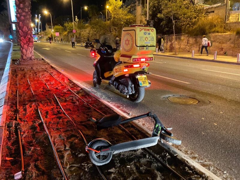 תאונת דרכים - קורקינט חשמלי