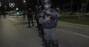 כוחות גדולים של משטרת ישראל ולוחמי משמר הגבול נערכו אמש במוקדים רבים ב...