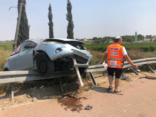 תאונת דרכים עצמית כביש 3