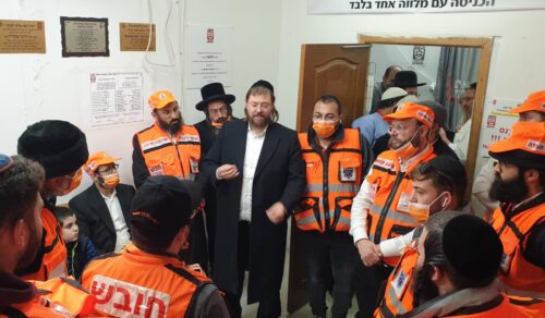 היערכות איחוד הצלה באומן לראש השנה