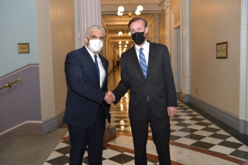 פגישת לפיד והיועץ לביטחון לאומי של ארה"ב