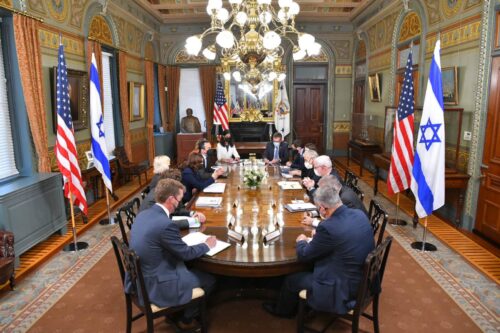 פגישת שר החוץ עם סגנית נשיא ארה"ב