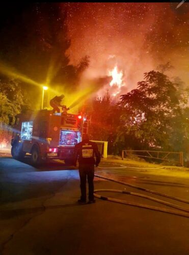 שריפת חורש במבשרת ציון גרמה לפינוי בתים באזור
