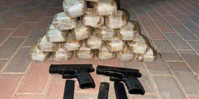 סוכלה הברחת אקדחים וסמים בגבול לבנון