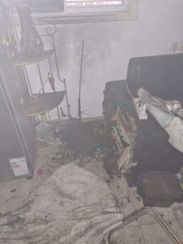 שריפה פרצה בדירת מגורים בחדרה, לא דווח על נפגעים