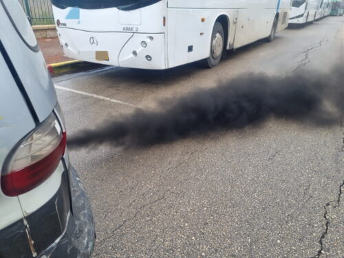 חדרה: במהלך פעילות אכיפה הורדו 34 כלי רכב על רקע זיהום אוויר חריג