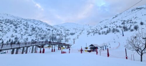 אתר החרמון נפתח למבקרים: 1.7 מטרים של שלג במפלס התחתון