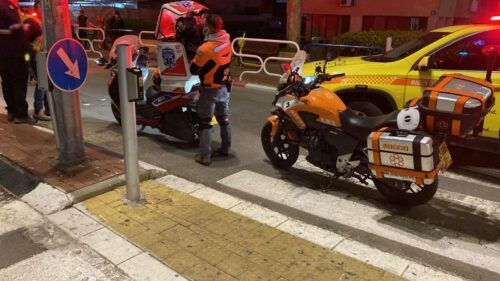 הולך רגל בן 70 נפצע בינוני מפגיעת רכב באשדוד