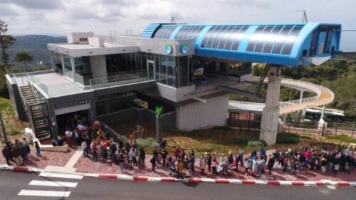 For the first time in Israel: a cable car is integrated into the public transportation system