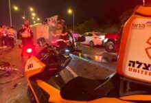 13 פצועים בתאונת דרכים בכביש 1