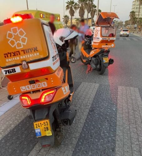 אשדוד: רוכב קורקינט חשמלי נפצע בינוני במהלך רכיבה
