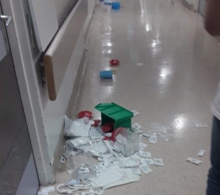 הדסה הר הצופים: אירוע אלימות קשה של בני משפחה של מטופל כלפי הצוות
