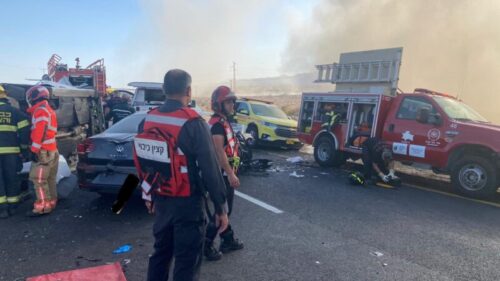 התאונה סמוך למפעלי ים המלח: מסוק הוזנק למקום ופינה את הפצועים