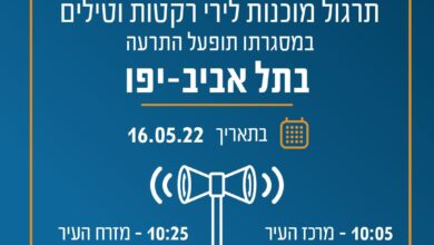 תושבי תל אביב-יפו, שימו לב! 
ביום שני, 16.05.2022,יופעל...