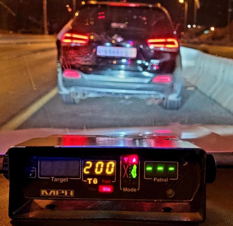 A Hebron resident was caught driving at a speed of 200 km/h on a road where 90 is allowed Time