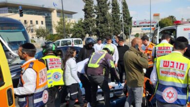 תאונת דרכים - ירושלים - חובשים - רוכבי אופנוע נפגעו מרכב