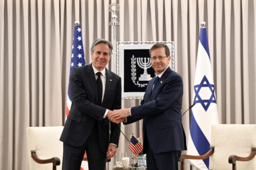 President Yitzhak Herzog - US Secretary of State Anthony Blinken