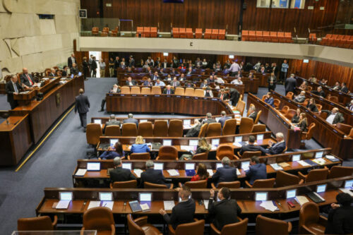 الجلسة العامة للكنيست - الكنيست الإسرائيلي - مناقشة عامة