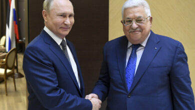 יו"ר הרשות הפלסטינית - אבו מאזן - מחמוד עבאס - נשיא רוסיה - ולדימיר פוטין